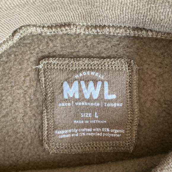 Madewell size L Olive sweatshirt - Picture 2 of 3